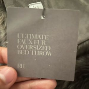 RH Ultimate Faux Fur Oversized Bedthrow